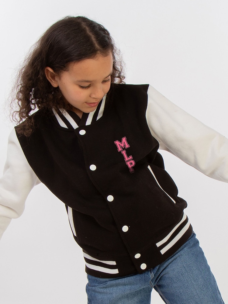 Brands In Black My Little Pony Varsity Jacket - Image 2 of 5 Brands In Black My Little Pony Varsity Jacket - Image 2 of 5