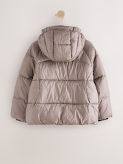 Grey Shower Resistant Padded Coat (3-16yrs) - Image 8 of 10