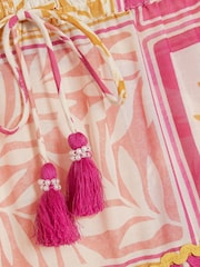 River Island Pink Postcard Aysmmetric Top & Maxi Skirt Set - Image 5 of 5