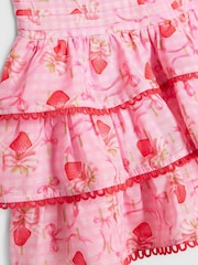 River Island Pink Strawberry Puff Sleeve Top & Rara Skirt Set - Image 4 of 4