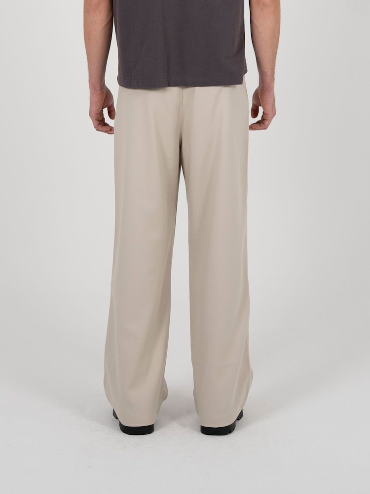Prohibited Cream Redline Double Pleated Trousers - Image 2 of 5