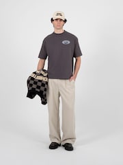 Prohibited Cream Redline Double Pleated Trousers - Image 3 of 5