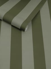 MADE.COM Moss Demi Wide Stripe A4 Wallpaper Sample - Image 3 of 4