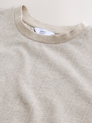 Neutral Regular Fit Heritage Herringbone T-Shirt - Image 2 of 3