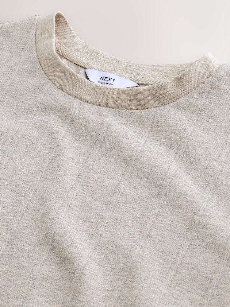 Neutral Regular Fit Heritage Herringbone T-Shirt - Image 2 of 3 Neutral Regular Fit Heritage Herringbone T-Shirt - Image 2 of 3