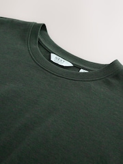 Green Marl Relaxed Fit Heavyweight T-Shirt - Image 6 of 7