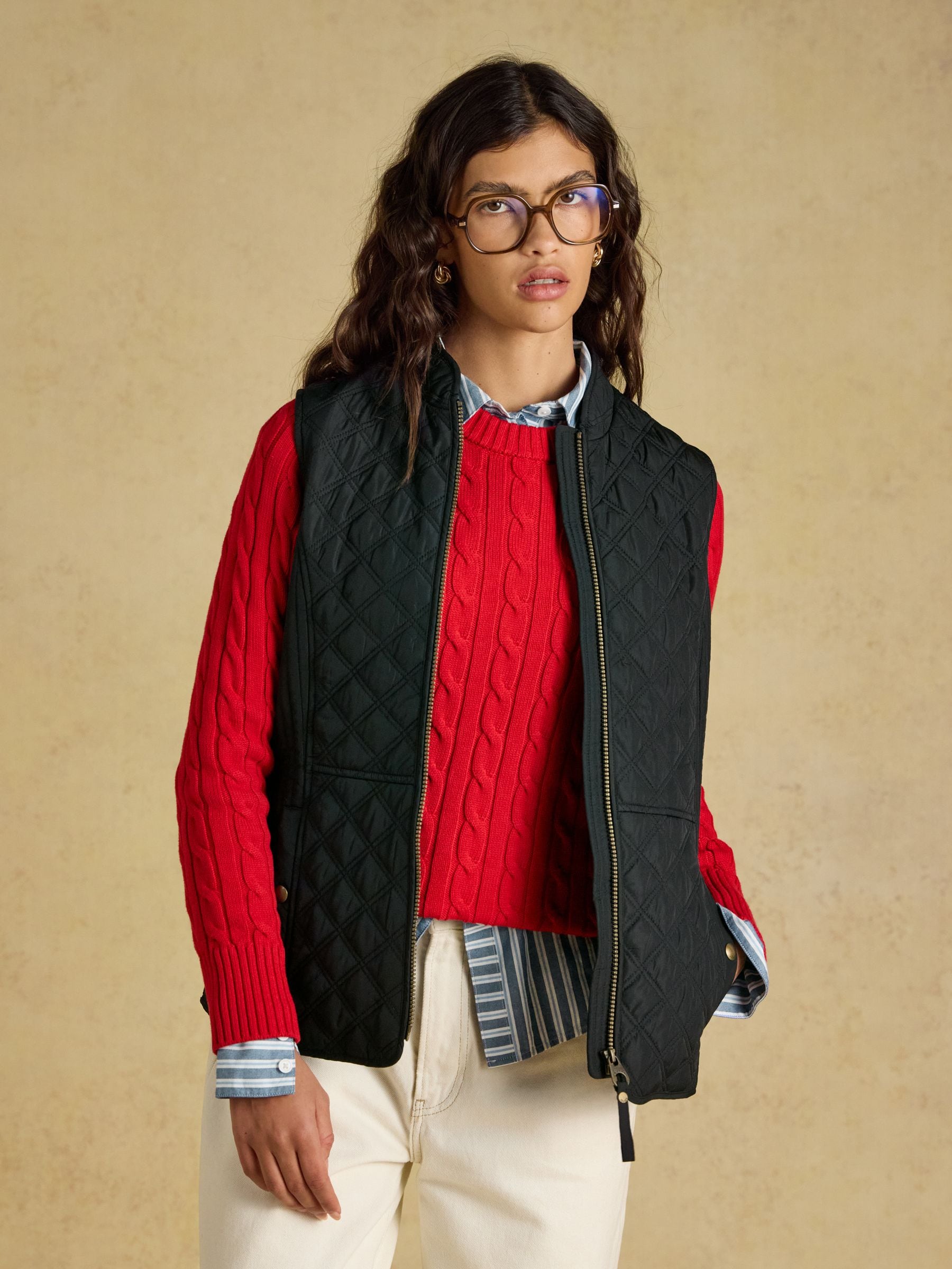 Buy Joules Minx Black Showerproof Diamond Quilted Gilet from Next USA