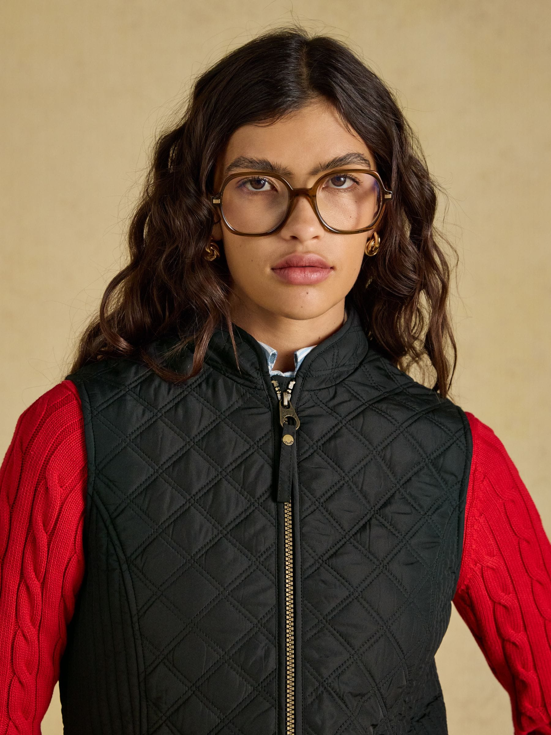 Buy Joules Minx Black Showerproof Diamond Quilted Gilet from Next USA