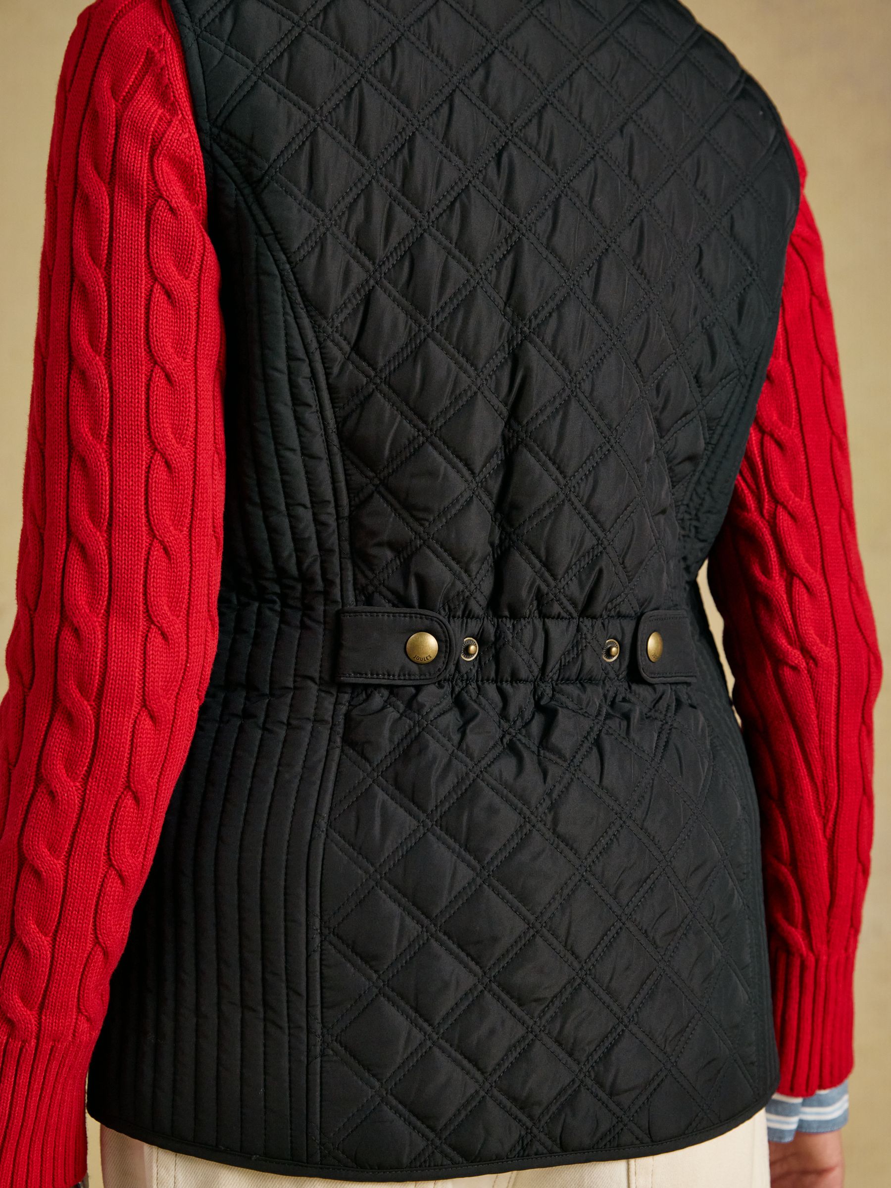 Buy Joules Minx Black Showerproof Diamond Quilted Gilet from Next USA