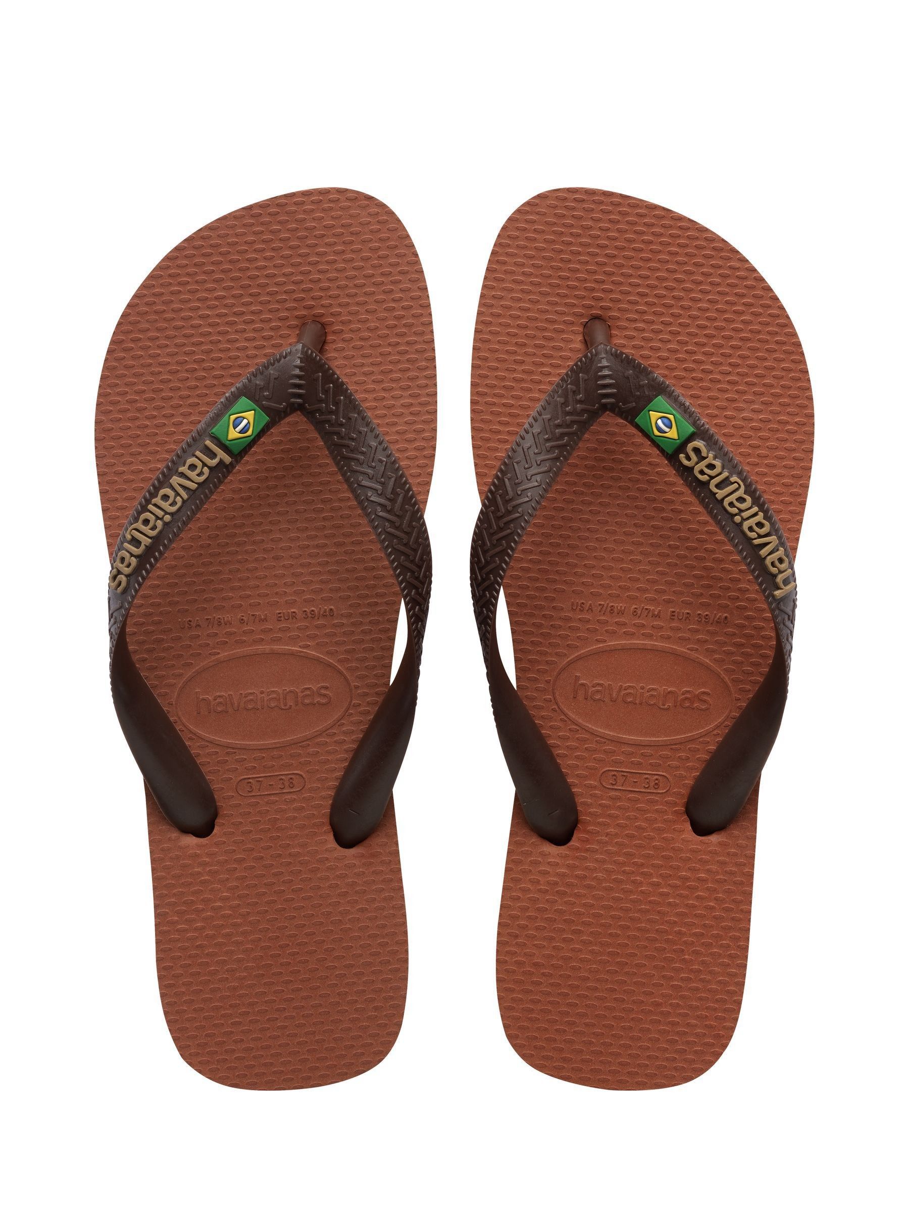 Havaianas Unisex Rust Brasil Logo In Flip Flop - Image 5