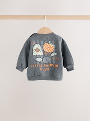 Charcoal Halloween Character Sweat and Legging Baby Set (0mths-2yrs) - Image 5 of 12