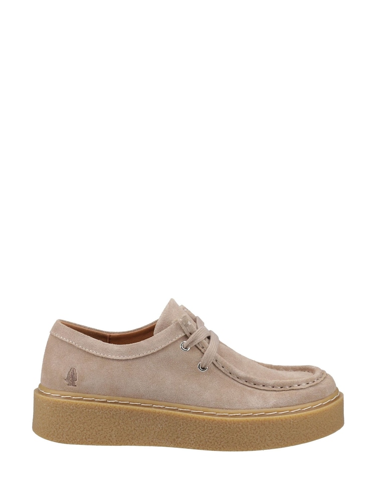 Hush Puppies Brown Bridie Suede Mocc Toe Shoes - Image 1 of 4 Hush Puppies Brown Bridie Suede Mocc Toe Shoes - Image 1 of 4