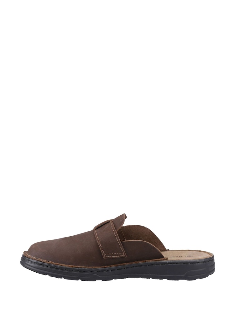 Hush Puppies Brown Edward Mules - Image 2 of 4