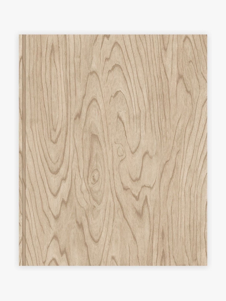 MADE.COM Light Timber Orly 10M Wallpaper - Image 1 of 2