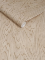 MADE.COM Light Timber Orly 10M Wallpaper - Image 2 of 2
