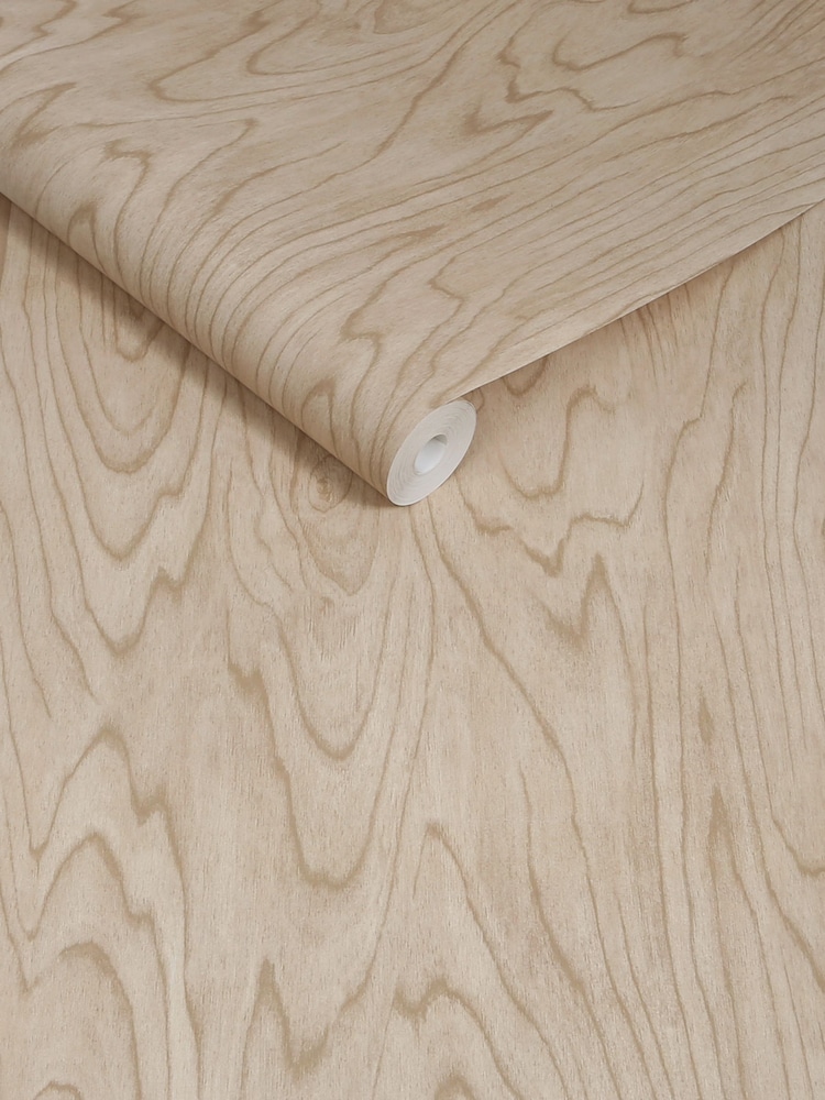 MADE.COM Light Timber Orly 10M Wallpaper - Image 2 of 2