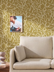 MADE.COM Ochre Varri 10M Wallpaper - Image 4 of 4