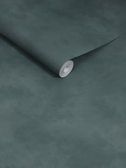 MADE.COM Teal Limewash Shae 10M Wallpaper - Image 2 of 2