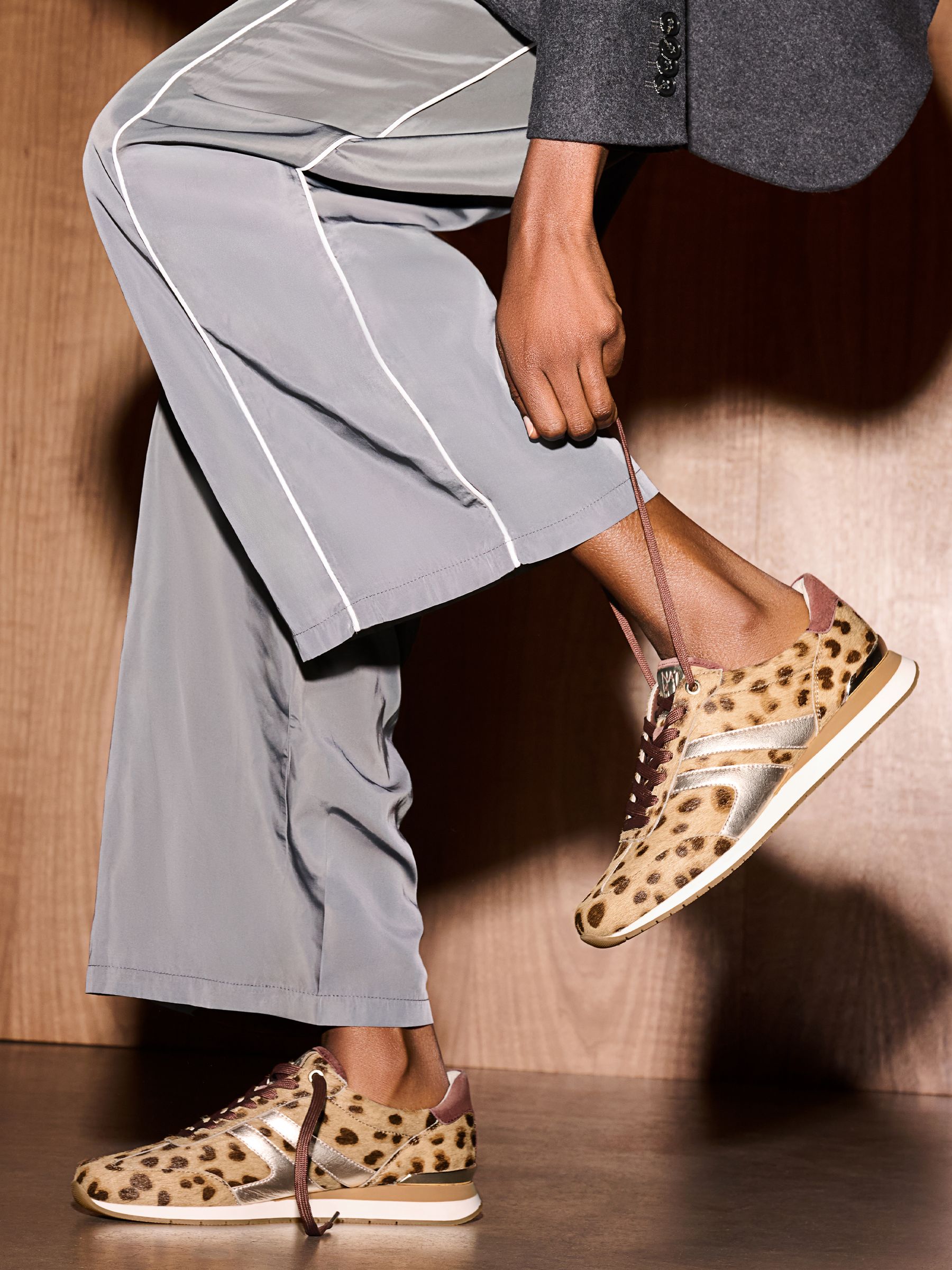Buy Naturalizer Animal Lorena Lace-Up Trainers from Next USA