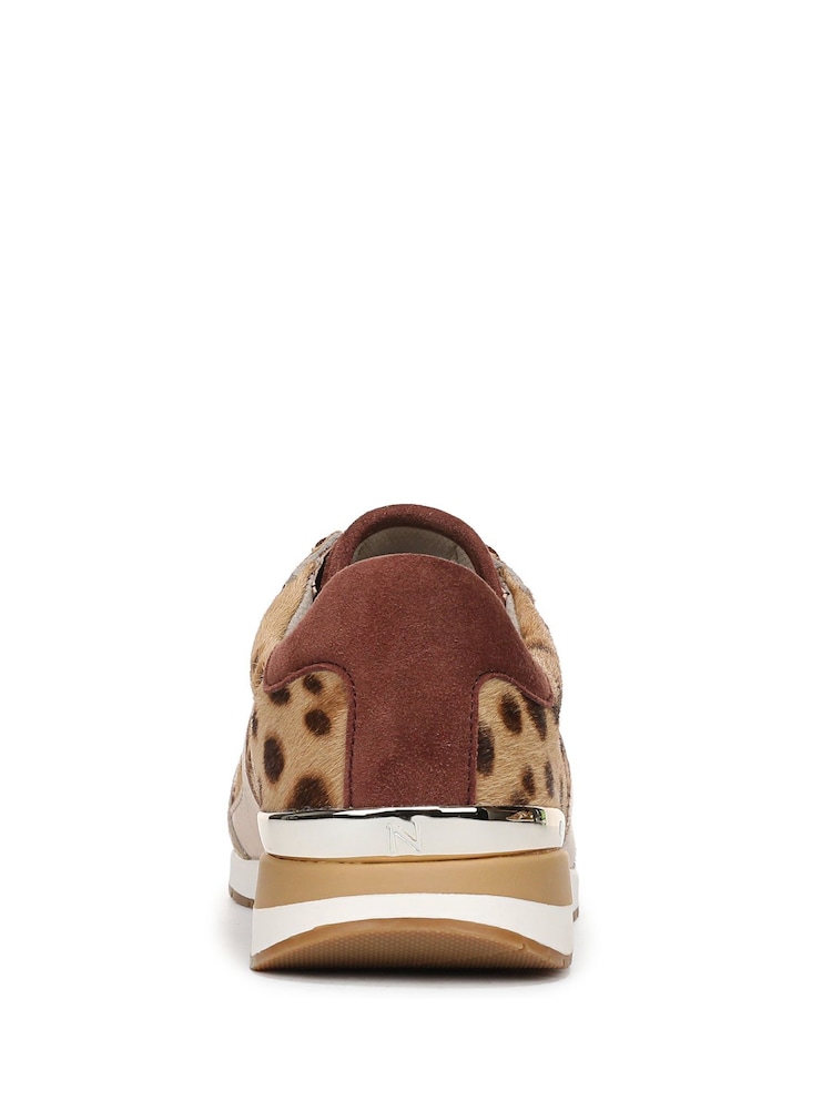 Naturalizer Animal Animal Lorena Wide Fit Lace Up Trainers - Image 6 of 6