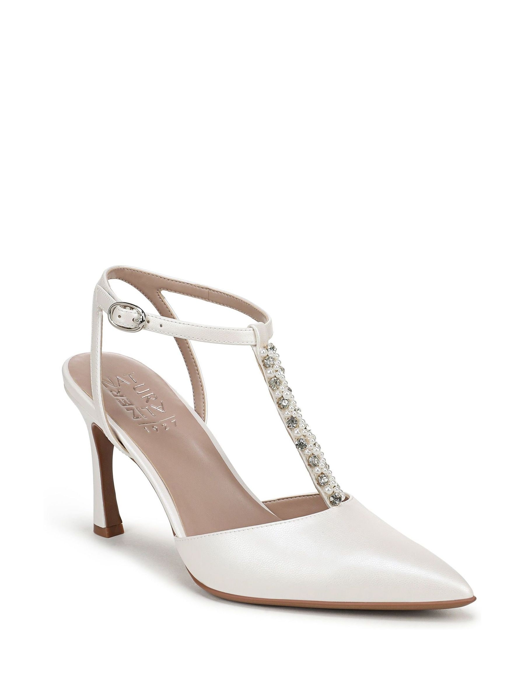 Buy Naturalizer White Astrid-Pearl Wide Fit Ankle Strap Shoes from