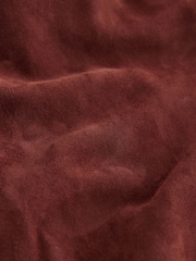 Tan Brown N. Premium Suede Belted Trench Coat - Image 7 of 8