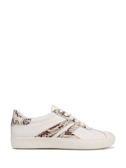 Naturalizer Medina Wide Fit Lace-Up White Trainers - Image 1 of 7