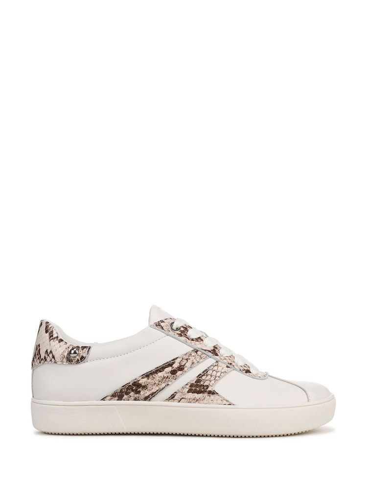 Naturalizer Medina Wide Fit Lace-Up White Trainers - Image 1 of 7