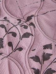 Pink/Brown National Trust X Next Reversible Shower Resistant Quilted Jacket - Image 12 of 14