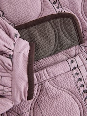 Pink/Brown National Trust X Next Reversible Shower Resistant Quilted Jacket - Image 13 of 14
