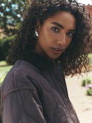 Pink/Brown National Trust X Next Reversible Shower Resistant Quilted Jacket - Image 8 of 14