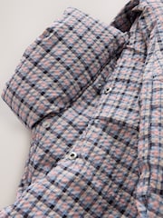 Pink Check with Scarf Short Padded Jacket - Image 10 of 11