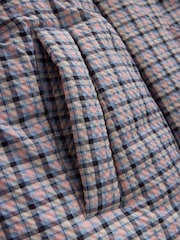 Pink Check with Scarf Short Padded Jacket - Image 9 of 11