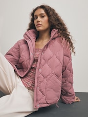 Pink Lightweight Quilted Jacket - Image 1 of 6