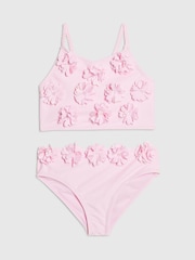 River Island Pink 3D Flower Tankini - Image 1 of 4