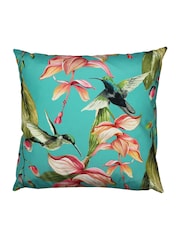 Evans Lichfield Blue Hummingbird Outdoor Cushion - Image 3 of 5