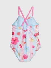 River Island Pink Stripe La Mer Swimsuit - Image 2 of 4