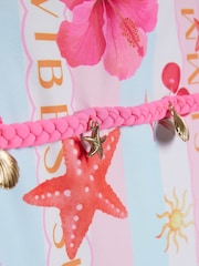 River Island Pink Stripe La Mer Swimsuit - Image 3 of 4