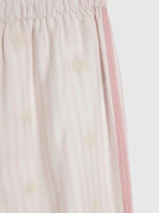 River Island Pink Stripe Frill Top & Frill Trousers Set - Image 4 of 4