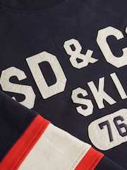 Superdry Navy Blue Preppy Ski Sweatshirt - Image 7 of 7