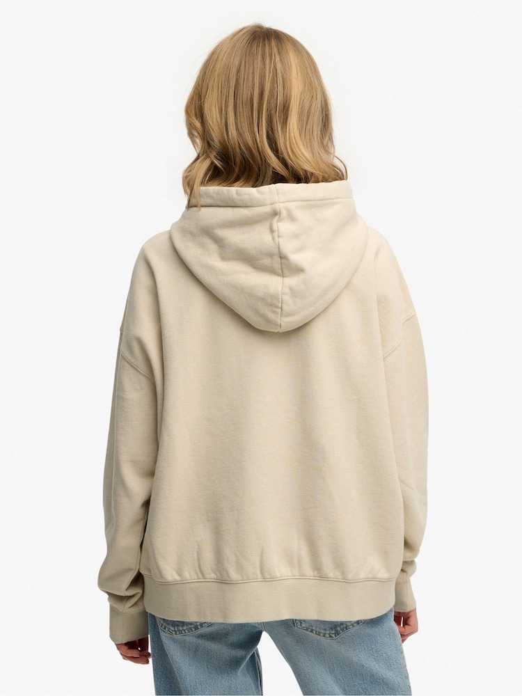 Marrón - Sudadera con capucha informal y relajada Luxe de Superdry - Imagen 2 de 6