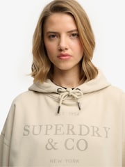 Marrón - Sudadera con capucha informal y relajada Luxe de Superdry - Imagen 5 de 6