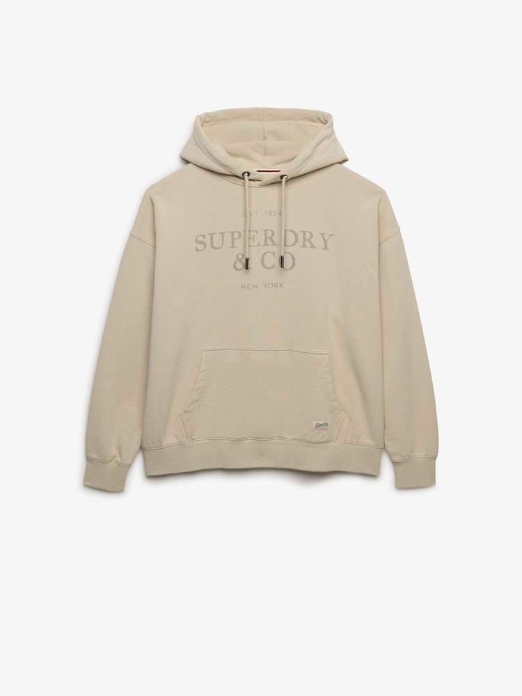 Marrón - Sudadera con capucha informal y relajada Luxe de Superdry - Imagen 6 de 6