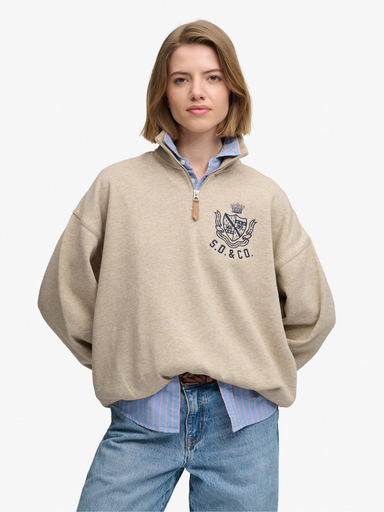 Superdry Satin Applique Huvtröja - Bild 1 av 7