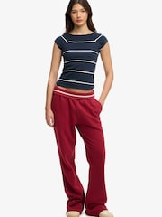 Superdry Blue Ath Off Shoulder Pattern Top - Image 5 of 7