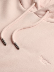Superdry Pink Signature Emb Hoodie - Image 2 of 3