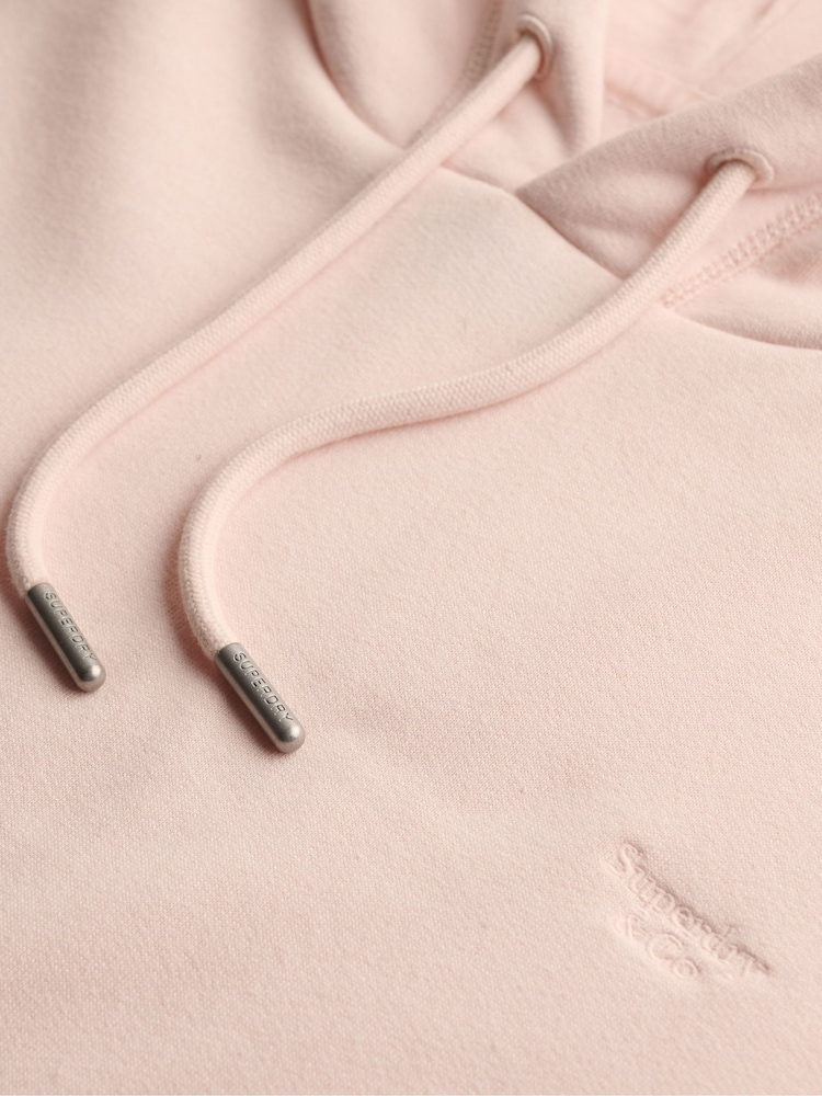 Superdry Pink Signature Emb Hoodie - Image 2 of 3