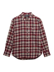 Superdry Red Check Flannel Relaxed Shirt - Image 8 of 8