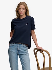 ブルー - Superdry Signature 刺繍Tシャツ - 画像 3 / 7