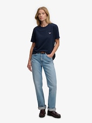 ブルー - Superdry Signature 刺繍Tシャツ - 画像 4 / 7